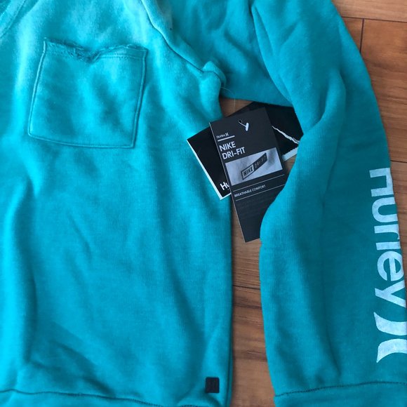 NEW w-tag HURLEY Womens Distressed Sweatshirt Pullover Hood SMALL *CHEAP-SHIP! - Picture 2 of 3